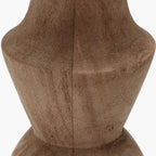 Ayra Natural Modernist Large Turned Wood Table Lamp Base