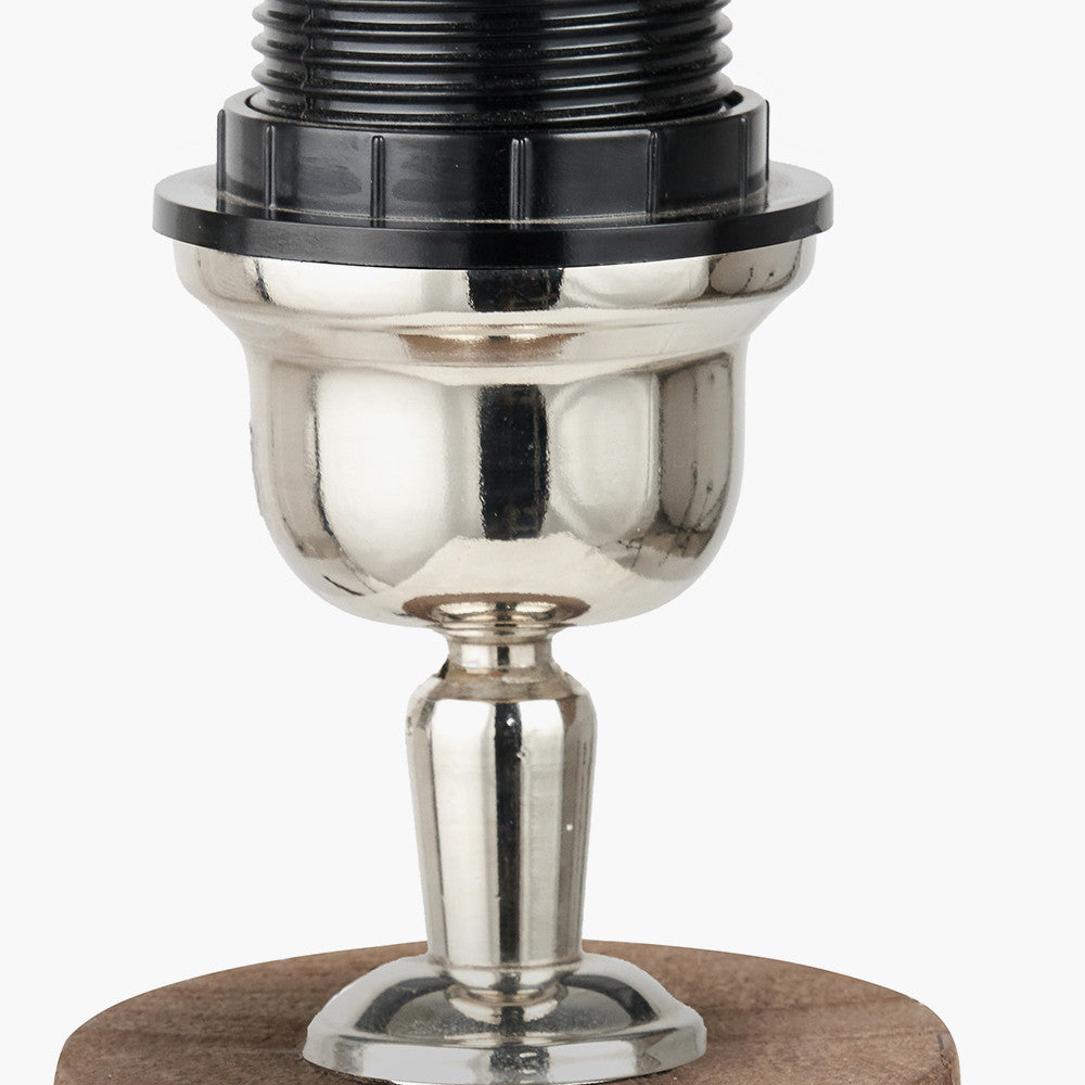 Esha Natural Conical Wood Table Lamp Base
