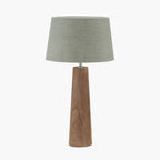 Esha Natural Conical Wood Table Lamp Base