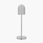 Finn Grey Metal Cloche Headed Table Lamp