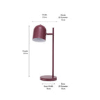 Finn Mulberry Metal Cloche Headed Table Lamp