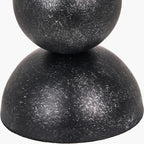 Vala Graphite Metal Textured Effect Ball Table Lamp