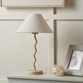Palau Rattan Wave Table Lamp Base