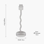 Palau Rattan Wave Table Lamp Base