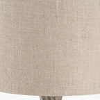 Palmino Brown Tall Organic Glass Bottle Table Lamp