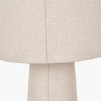 Mirissa White Slubby Handloom Fabric Table Lamp