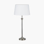 Salvatore Antique Silver Metal Table Lamp Base