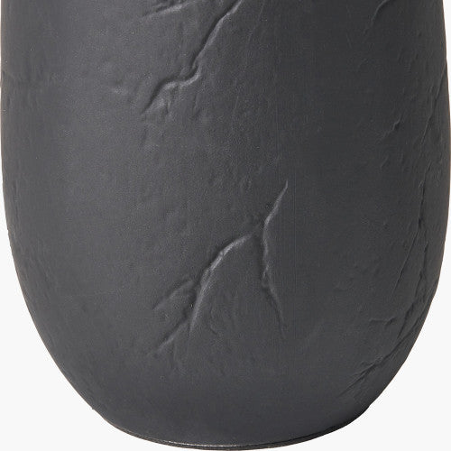 Erika Black Vintage Textured Ceramic Table Lamp