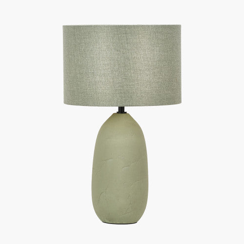 Erika Sage Vintage Textured Ceramic Table Lamp