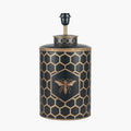 Black Honeycomb Hand Painted Metal Table Lamp Base