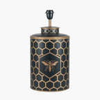 Black Honeycomb Hand Painted Metal Table Lamp Base