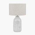 Flora White Floral Ceramic Table Lamp