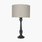 Captiva Antique Black Mango Wood Table Lamp Base
