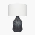 Vulcan Textured Volcanic Effect Grey Stoneware Table Lamp Base