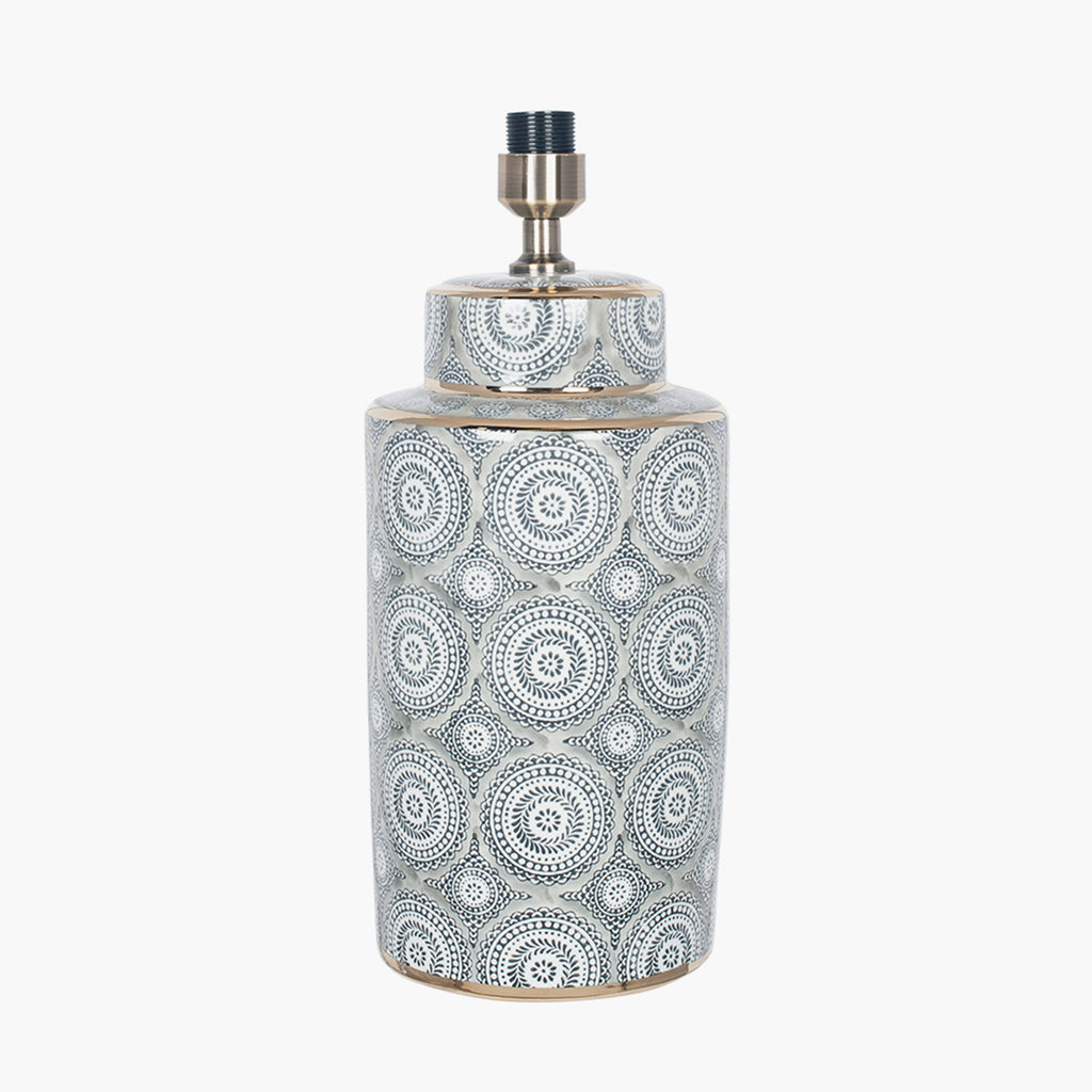 Kari Circle Pattern Ceramic Table Lamp Base