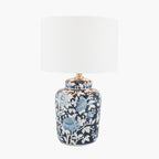 Fleur Blue Floral Ceramic Table Lamp Base