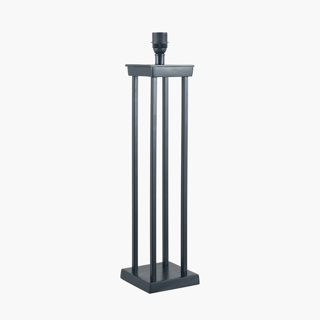 Langston Matt Black Metal Column Table Lamp Base