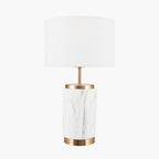 Carrara Marble Effect Ceramic Table Lamp