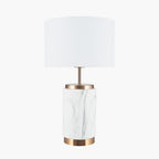 Carrara Marble Effect Ceramic Table Lamp