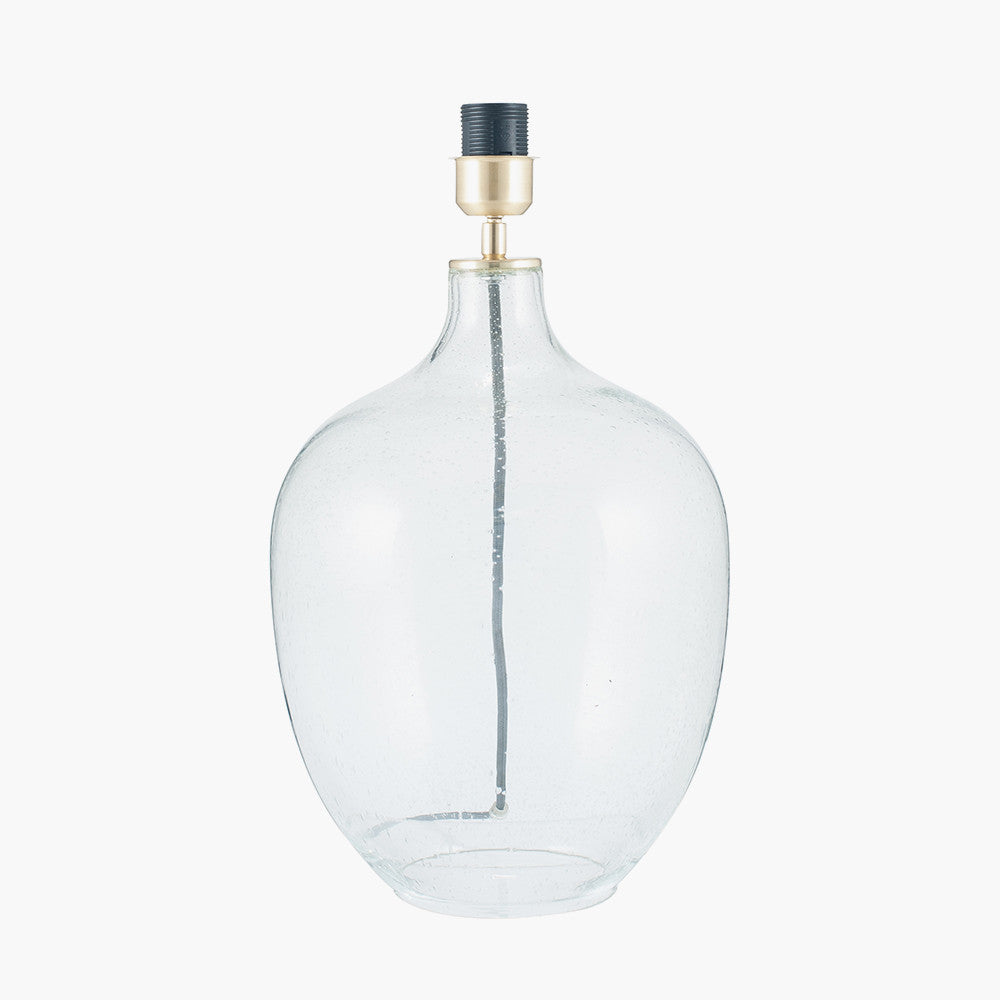 Islay Clear Bubble Glass Table Lamp Base