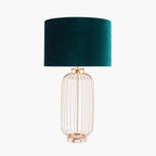 Dania French Gold Metal Wire Tall Table Lamp Base