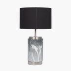 Carrara Grey Marble Effect Ceramic Table Lamp