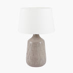 Coco Grey Gloss Arch Design Stoneware Table Lamp Base