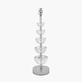 Rosa Glass and Silver Table Lamp Base