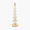 Rosa Glass and Antique Brass Table Lamp Base