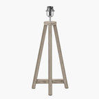 Whitby Grey Wash Wood Tapered 4 Post Table Lamp Base