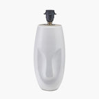 Visage White Face Design Small Stoneware Table Lamp Base