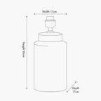 Fenella Black and White Photographic Design Table Lamp Base