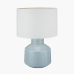 Nora Duck Egg Blue Crackle Effect Table Lamp
