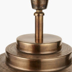 Zuri Antique Brass Metal Pot Table Lamp Base