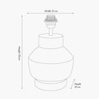 Inna Natural Urn Terracotta Table Lamp Base