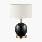 Sofia Black and Gold Enamel Table Lamp Base