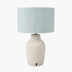 Kai Duck Egg Textured Tall Ceramic Table Lamp