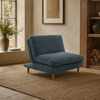 Eryx Navy Chenille Scott Click Clack Chair