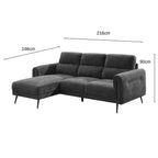 Oakley LH Facing Chaise Sofa Moss