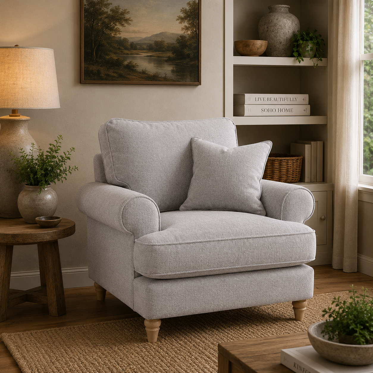 Armchair Manhattan Ice The Great Sofa Company | Victoria | Bromfield | Lola | Alfie | Mari | Longfellow | Duresta Style