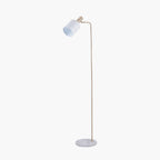 Biba Marble Footed White and Gold Floor Lamp