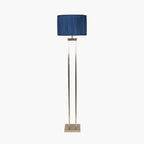 Langston Satin Brass Metal Column Floor Lamp Base