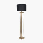 Langston Satin Brass Metal Column Floor Lamp Base