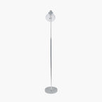 Chaplin Concrete and Brushed Chrome Floor Lamp