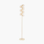 Vecchio Lustre Glass Orb and Gold Floor Lamp