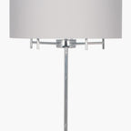 Plaza Silver 5 Light Metal Floor Lamp