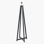 Whitby Matt Black Wood Tapered 4 Post Floor Lamp Base