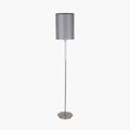 Midland Brushed Nickel and Grey Marble Effect Floor Lamp