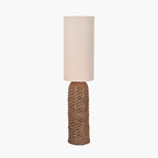 Andros Brown Woven Seagrass Floor Lamp