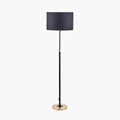 Bryce Black and Gold Metal Rise and Fall Floor Lamp